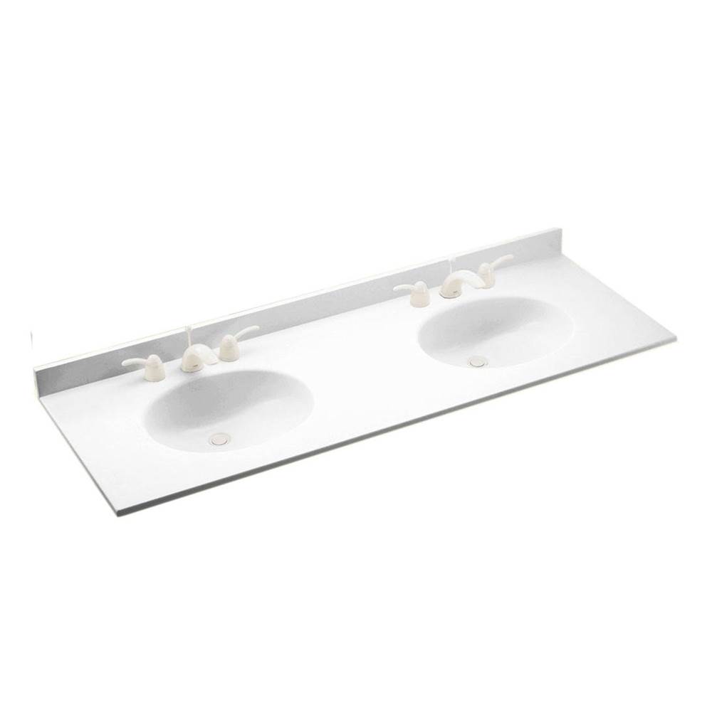 Swan Ch022732b 218 At Decorative, Double Bowl Vanity Tops