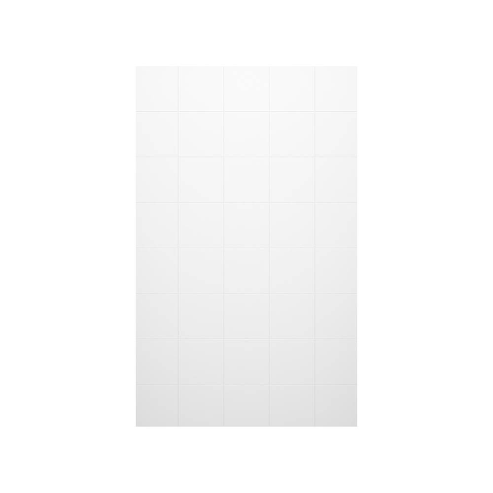 Swan SSSQ-6296-1 62 x 96 Swanstone® Square Tile Glue up Bath Single Wall Panel in White