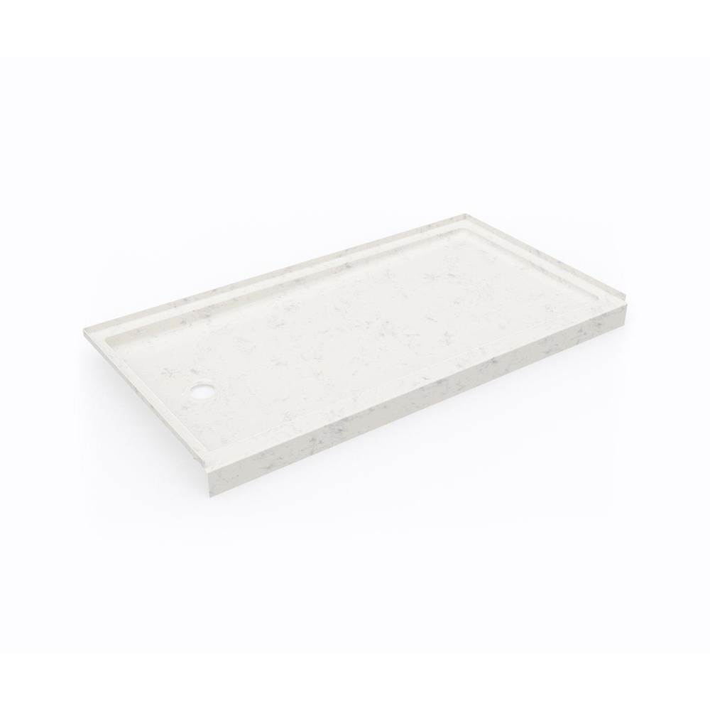 Swan SR-3260LM/RM 32 x 60 Swanstone® Alcove Shower Pan with Right Hand Drain Carrara