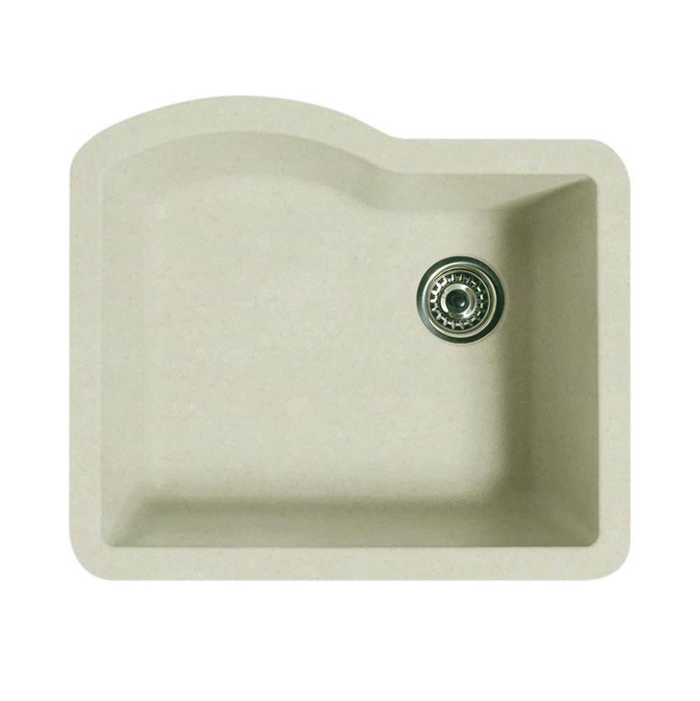 Swan QUSB-2522 22 x 25 Granite Undermount Single Bowl Sink in Granito