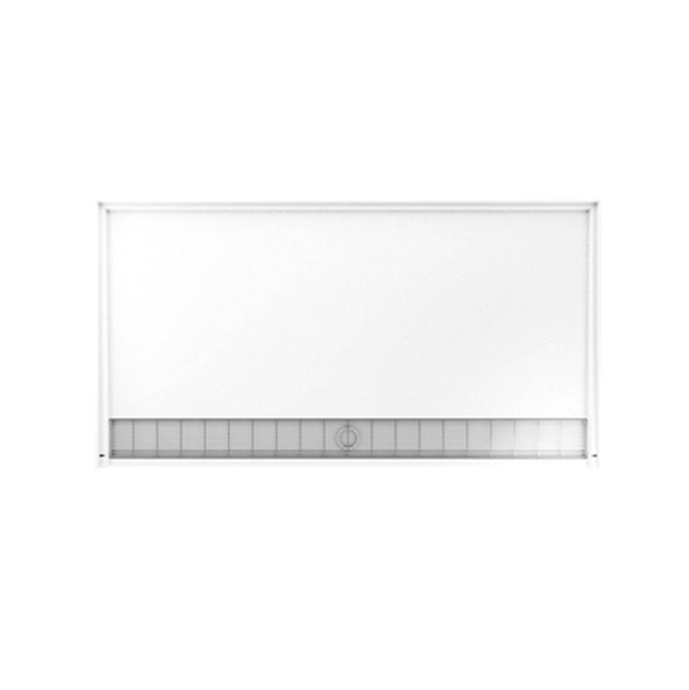 Swan SBF-3462 34 x 62 Performix Alcove Shower Pan with Center Drain in Ice