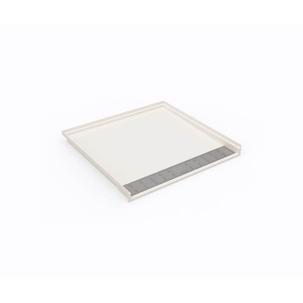 Swan STF-3838 38 x 38 Performix Alcove Shower Pan with Center Drain in Bisque