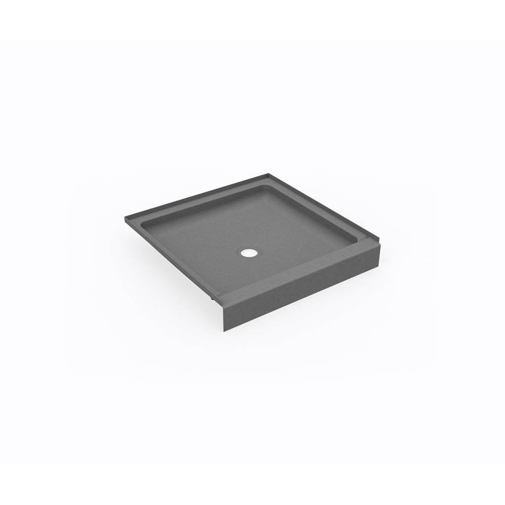 Swan SS-3232 32 x 32 Swanstone® Alcove Shower Pan with Center Drain Ash Gray
