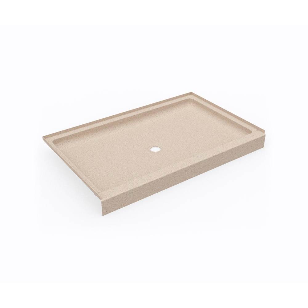 Swan SS-3454 34 x 54 Swanstone® Alcove Shower Pan with Center Drain in Bermuda Sand
