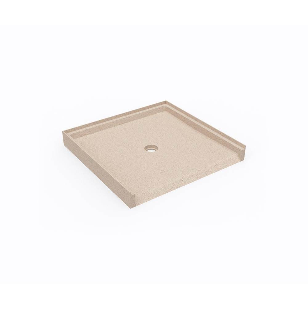 Swan STS-3738 37 x 38 Swanstone® Alcove Shower Pan with Center Drain in Bermuda Sand