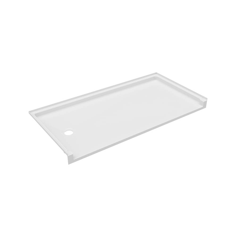 Swan FBF-3060LM/RM 30 x 60 Veritek Alcove Shower Pan with Left Hand Drain in White