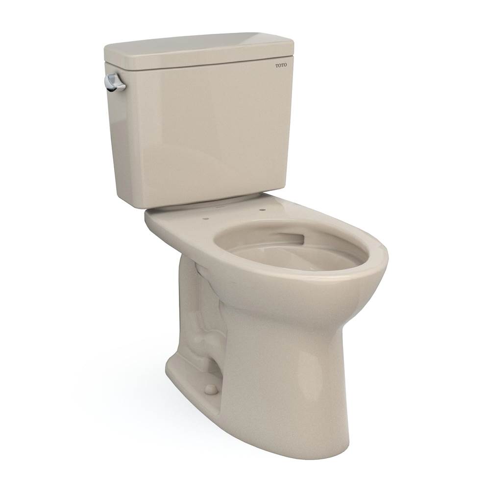 TOTO Toto® Drake®  Two-Piece Elongated 1.6 Gpf Universal Height Tornado Flush® Toilet With Cefiontect®, Bone