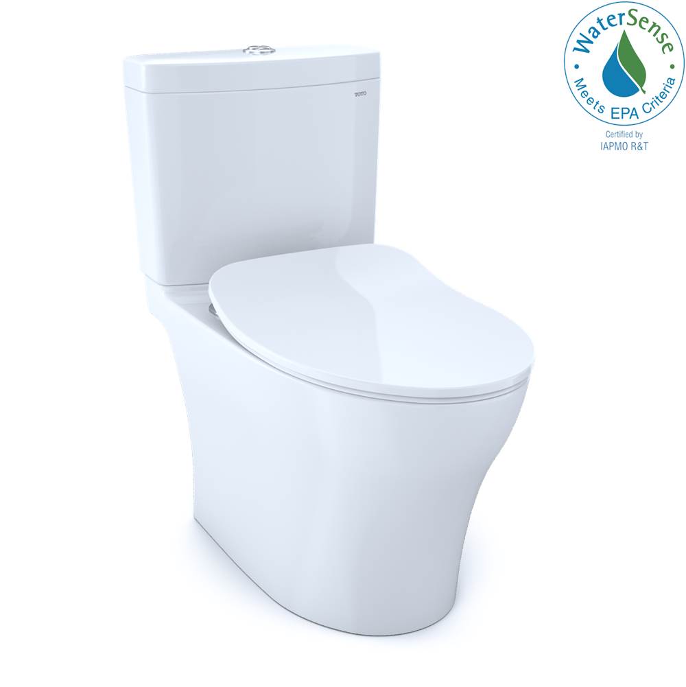 TOTO Toto® Aquia® Iv Two-Piece Elongated Dual Flush 1.28 And 0.9 Gpf Toilet With Cefiontect® And Softclose® Seat, Washlet®+ Ready, Cotton White