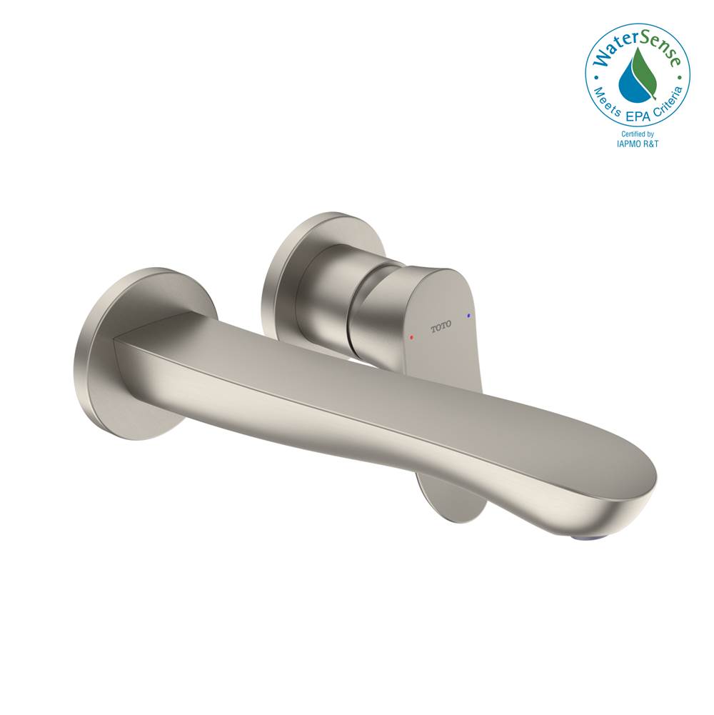 TOTO Toto® Go 1.2 Gpm Wall-Mount Single-Handle L Bathroom Faucet With Comfort Glide™ Technology, Brushed Nickel
