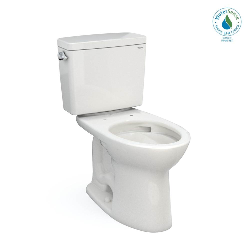 TOTO Toto® Drake® Two-Piece Elongated 1.28 Gpf Tornado Flush® Toilet With Cefiontect®, Colonial White