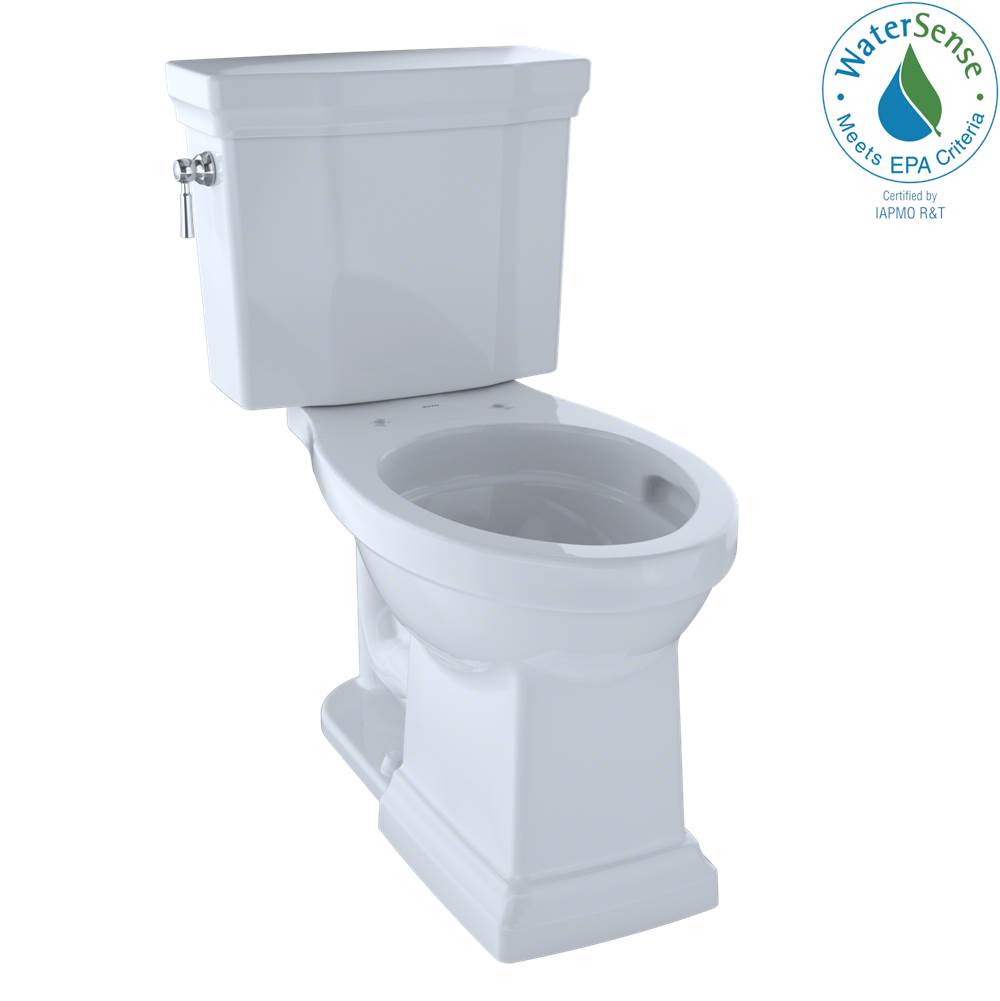 TOTO Toto® Promenade® II Two-Piece Elongated 1.28 Gpf Universal Height Toilet With Cefiontect, Cotton White