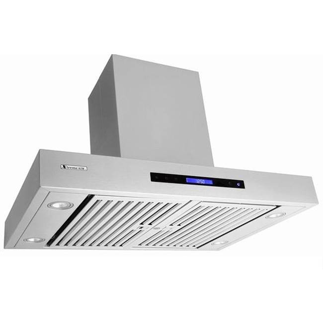 Xtreme Air Pro-X Series, 30'' Wide, Easy Clean swing-able baffle Filters, Stainless Steel, Island Mount Range Hood